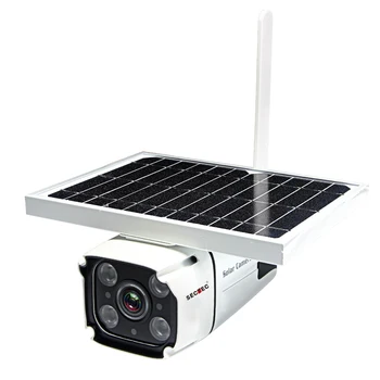 

SECTEC IP66 1080P Solar Battery Camera Outdoor Wireless IP 4g LTE Solar Power Wifi CCTV Security Camera Dome Camera