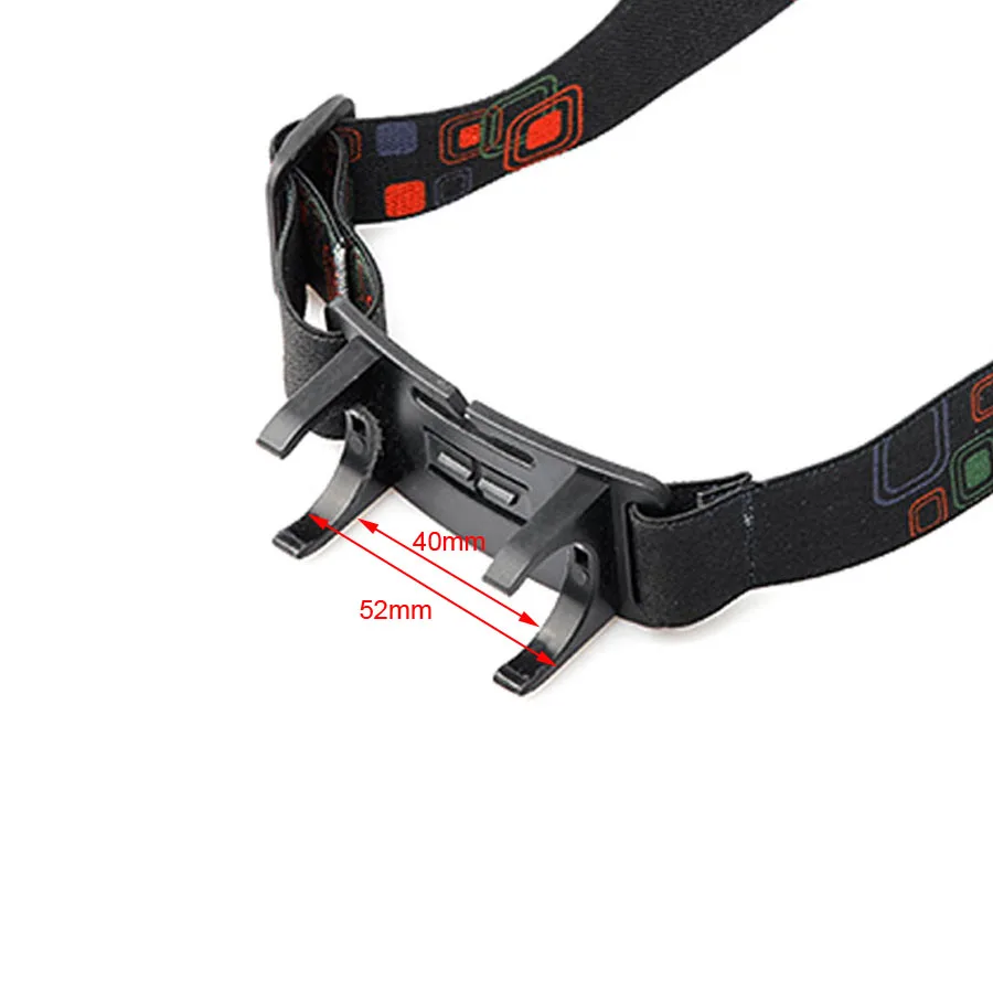 Flashlight Holder Head Strap Flashlight Clip Elastic Head Strap for 24mm LED Flashlight to Headlamp