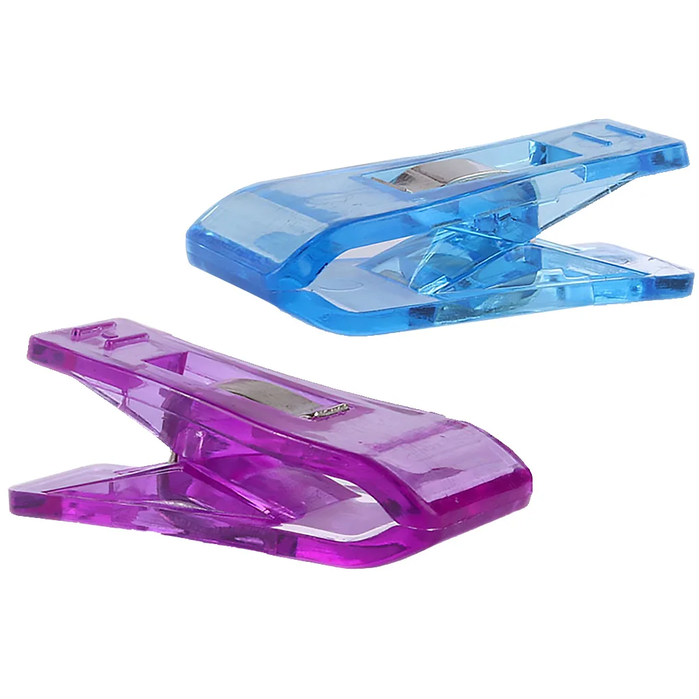 Patchwork Sewing Clip Binding Sewing Small Clamp DIY Crafts Plastic Positioning Patchwork Tool Color Random, 50pcs