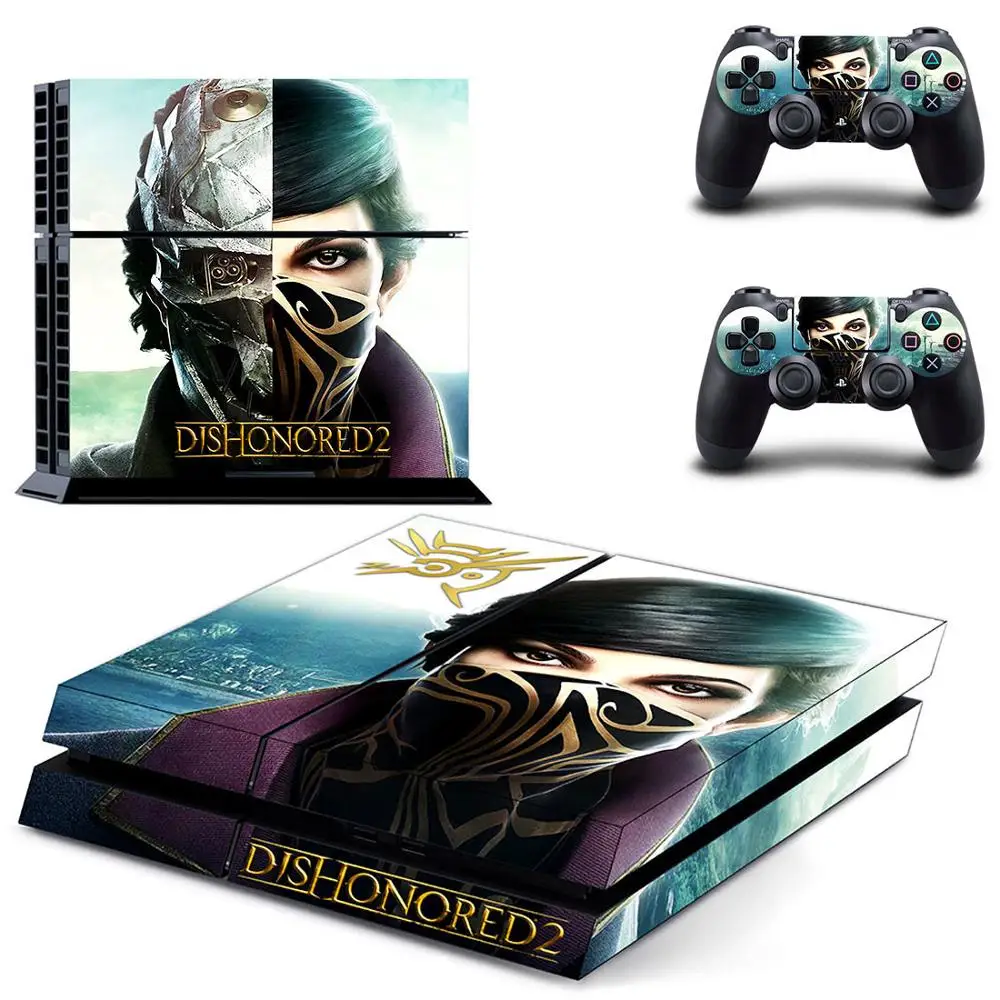 Dishonored 2 PS4 наклейка s PS 4 Виниловая наклейка для кожи Play station 4 наклейки Pegatinas для консоли playstation 4 и 2 контроллера