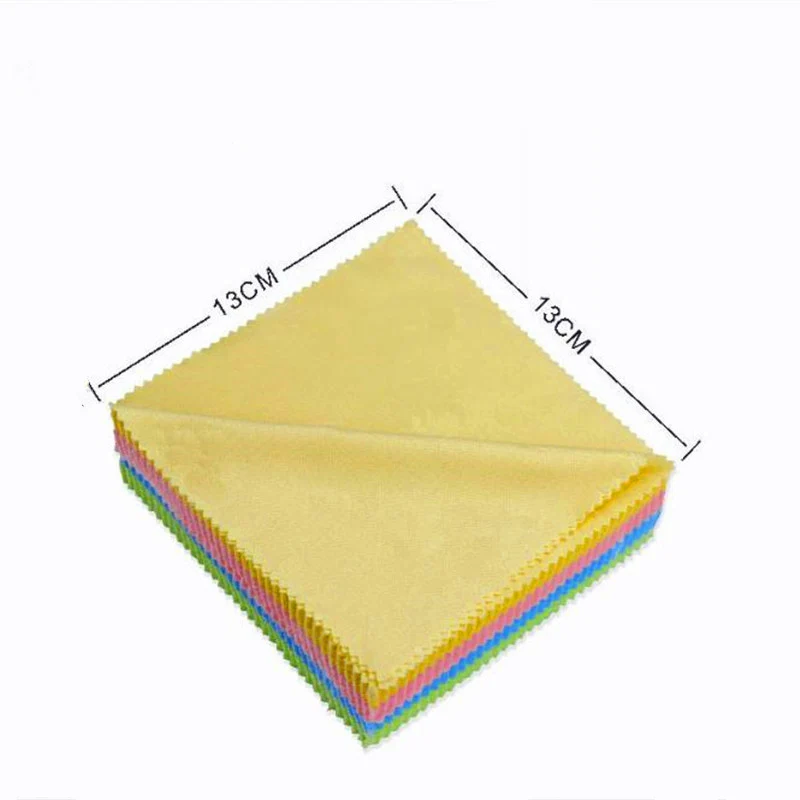 10 шт. портативная салфетка для очистки очков из микрофибры солнцезащитные очки