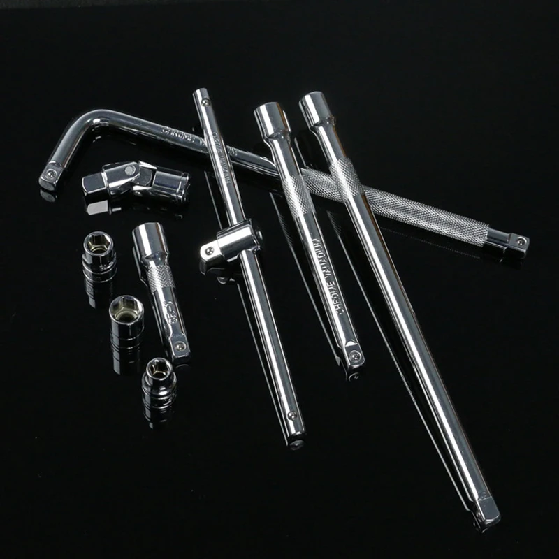 3/8" Drive L Type Socket Ratchet Extension Bar Wrench Tool Slide Chrome Wrench 3/8" Drive L Type Socket Ratchet Extension Bar Wrench Tool Slide Chrome Wrench