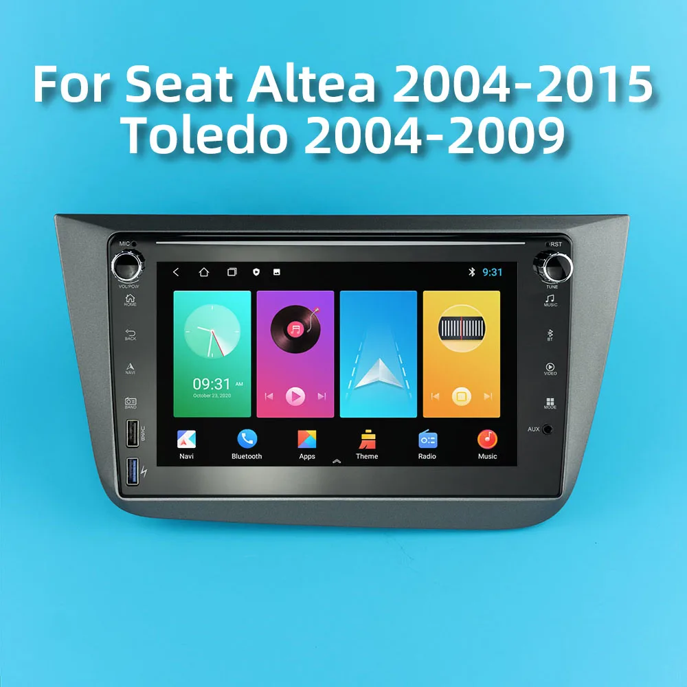 Автомагнитола 2 Din на Android для Seat Altea 2004-2015 Толедо 2004-2009 автомобильное радио с