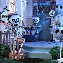 День Хэллоуина вечерние Танцы "скелеты", "Бэтмен" в фольге латексный шар для Декор для Хэллоуина, вечеринки детские игрушки «летучая мышь»