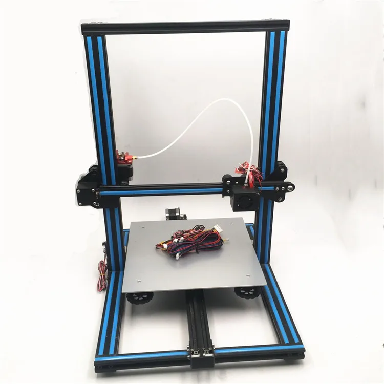 Best Offers 1set CR-10 Tornado clone 3D printer aluminum frame mechanical kit with stepper motor extruder 300X300MM with/no Silicone Heater