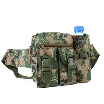 

Men Military Tactical Waist Bag Fanny Pack Outdoor Travel Hip Bum Belt Chest Bag Solid Color Multifunctional Waterproof Leisure