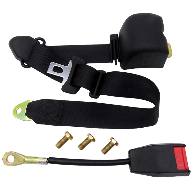 

Retractable Universal Car Auto Seat Seatbelt Safety Belt 3 Point Extender Extension Buckle Seat Belts & Padding Extender