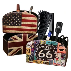 Barber Tool Storage Box Hair Scissors Comb Holder Storage Rack Salon Hairdresser Styling Tools Organizer Case Barber Tools Stand