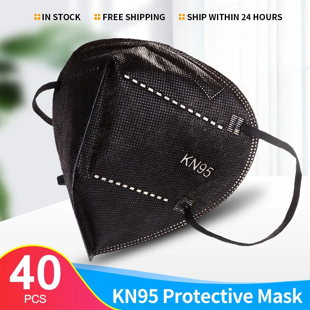 40 шт. маски-респираторы KN95 FFP2 для защиты от пыли | Красота и здоровье