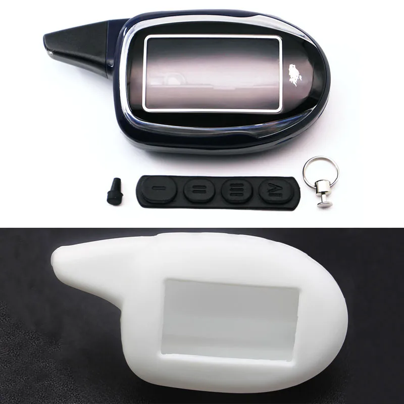 

M7 case keychain +Silicone case cover for Scher Khan Magicar 7 Lcd remote controller magicar 8 9 10 case keychain Fob Cover