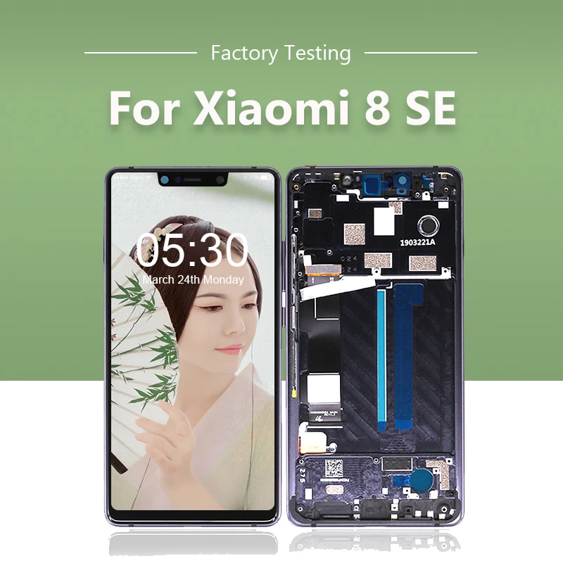 AMOLED ЖК-дисплей для Xiaomi mi 8 SE экран с сенсорным дигитайзером+ рамка дисплей mi 8 SE сборка Ремонт