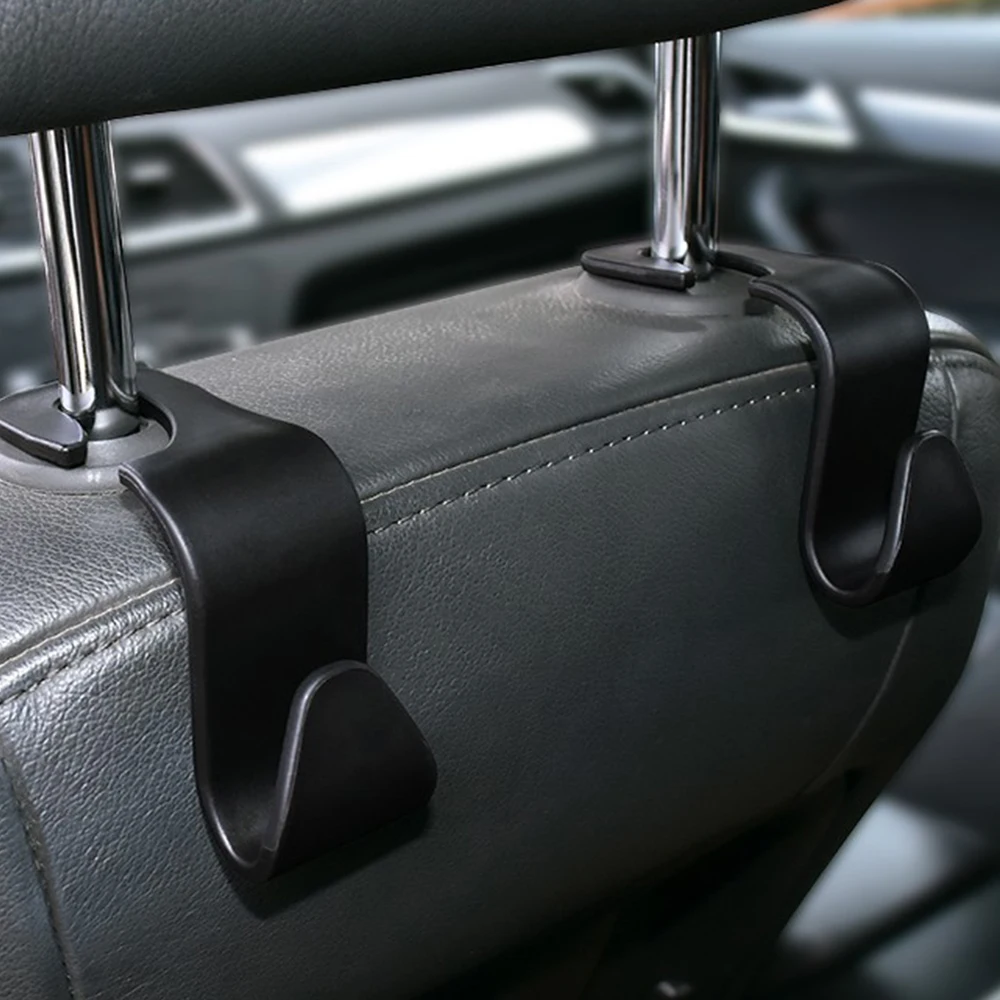 4pcs Car Seat Back Hooks Vehicle Headrest Hanger Holder Hooks Universal Headrest Mount Storage auto Internal Accessories