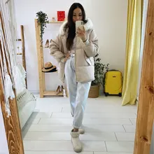 New Cotton-padded Clothes Women's Mid-length Winter Jacket Female Thick Ins Bread Clothing Women Loose Padded Coats