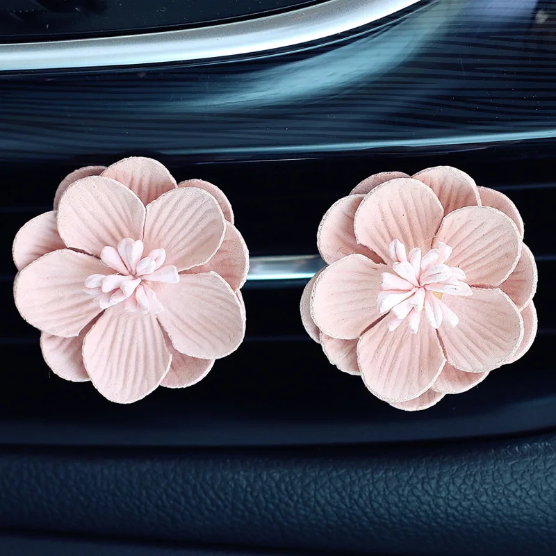 Car Air Outlet Clip Decoration Creative Interior Conditioning Fashion Solid Perfume Flower A Pair of Prices |