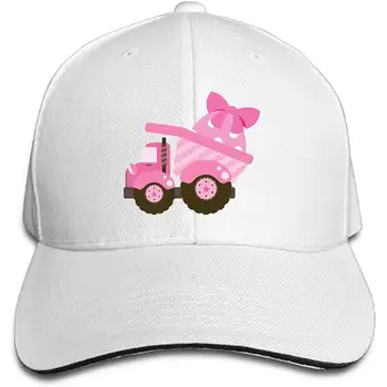 

TSDFCSandwich Baseball Cap Unisex Adjustable Trucker Style Hats Easter Dump Truck,White,One Size