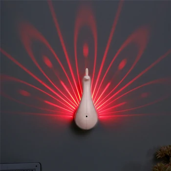 

Creative LED Peacock Night Lamp Remote Control Dimming Bird Lights Bedroom Luminaria Colorful Led Night Lights USB Rechargeable