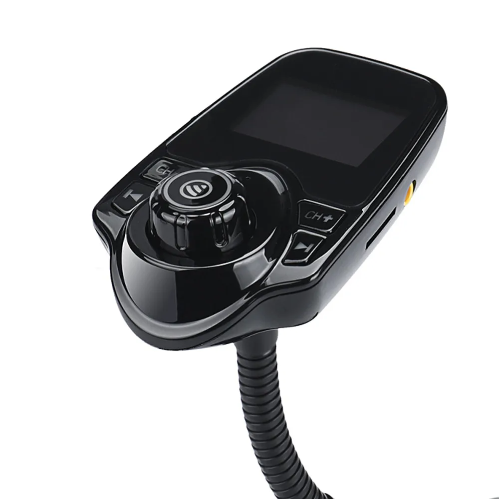 Bluetooth Беспроводной автомобиля Mp3 плеер автомобильный комплект громкой связи FM передатчик A2DP 5V 2.1A Dual USB ЖК-дисплей Дисплей автомобильный fm-модулятор