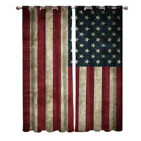 Vintage Style American Flag Room Curtains Large Window Window Blinds Living Room Curtains Bedroom Drapes Decor Kids Room Curtain 1