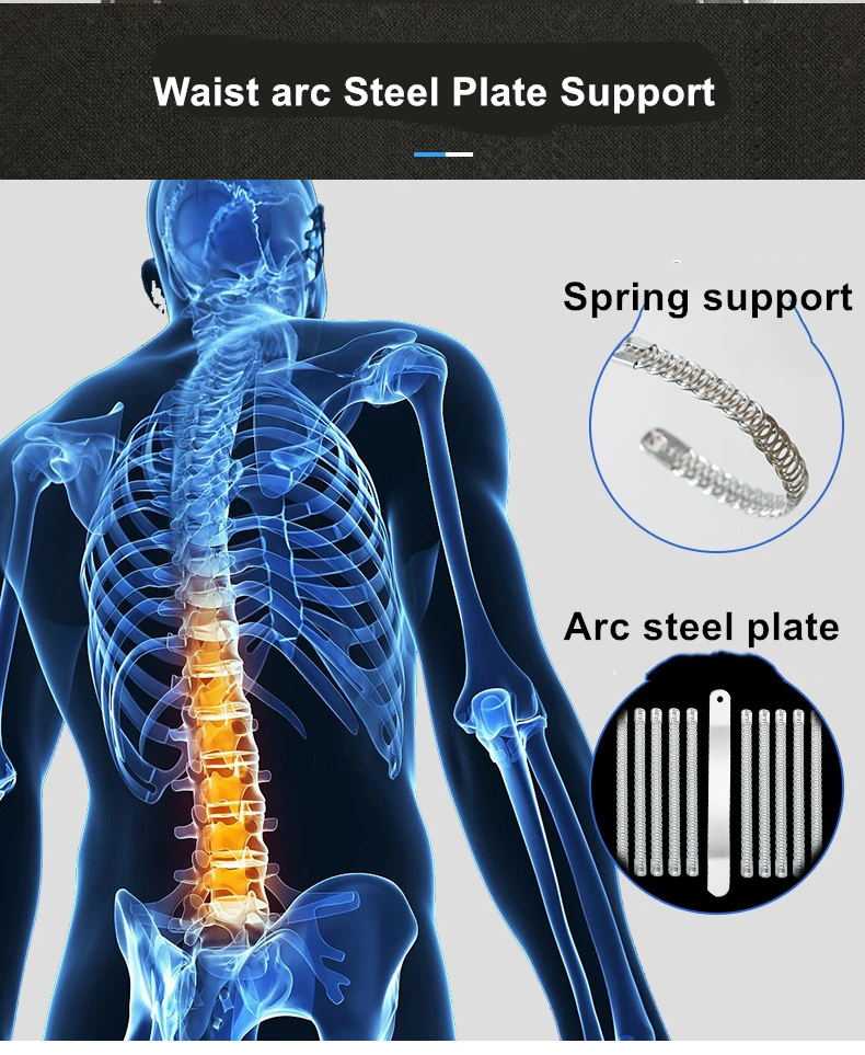 Для мужчин и женщин, триммер для талии, пояс для поддержки позвоночника, стальная пластина, поддержка тренажерного зала, фитнеса, тяжелая атлетика, поясничный бандаж, спортивные аксессуары