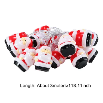 

20 LEDs Waterproof Gift Christmas String Lights Festival Santa Claus Bedroom Tree Hanging Fairy DIY Garden Indoor Outdoor Decor