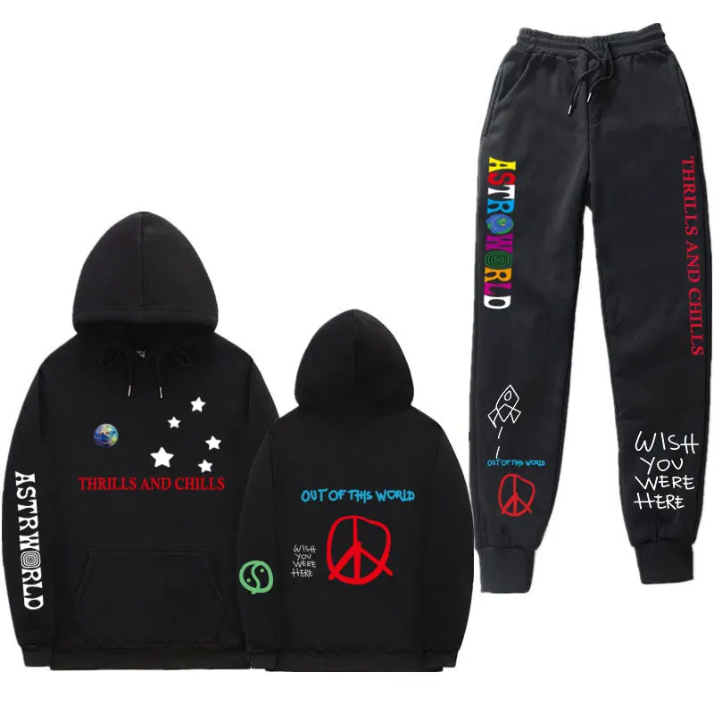 SET TRAVIS SCOTT PANTALONI HOODIE + (22 VARIAN)