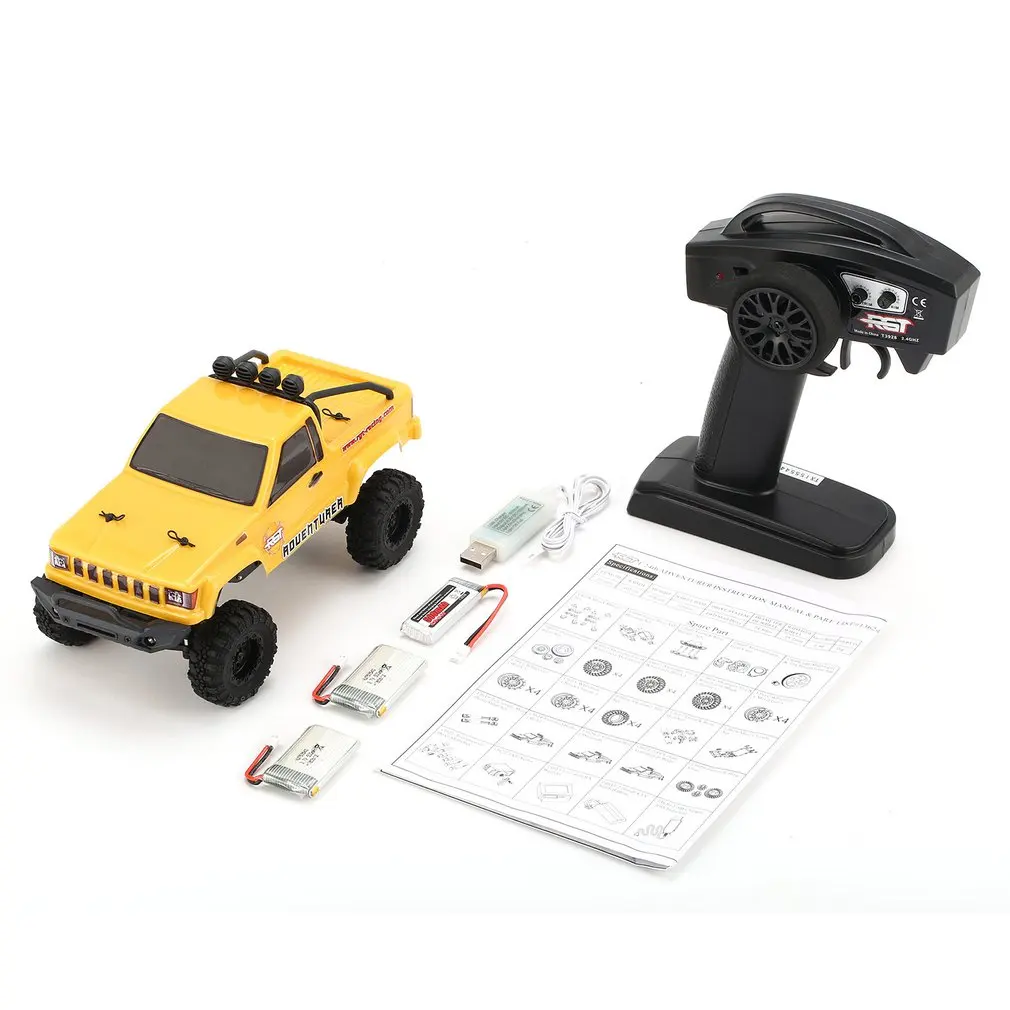 

RGT 136240-D90 1/24 2.4Ghz Remote Control Crawler Electric Simulation RC High Speed Off-road Vehicle Truck Car Model Toy for Kid