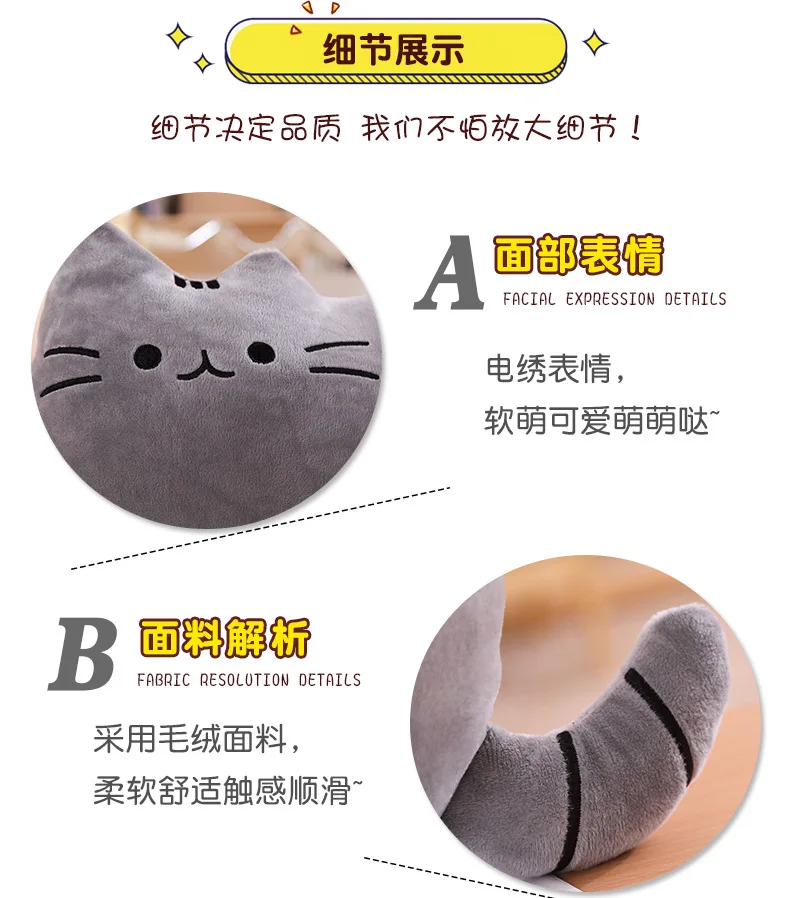 Большая кошка лицо Печенье кошка подушка подарок мяу звезда люди Подушка Lanmao плюшевые игрушки настраиваемые