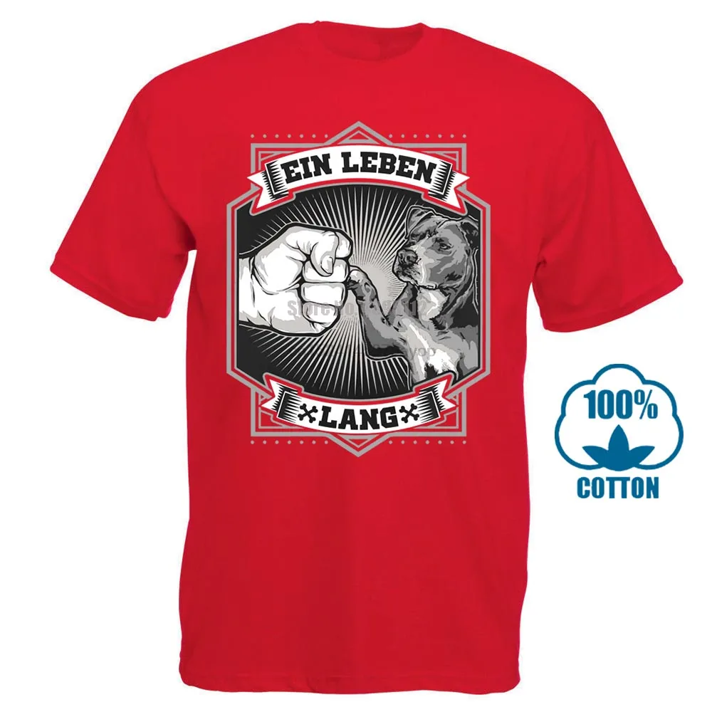 Красный Футболка американский стаффордширский терьер Шварц Размеры s m l Xl Xxl 3Xl футболка с принтом короткий рукав Повседневная О образным вырезом хлопок - Цвет: Красный