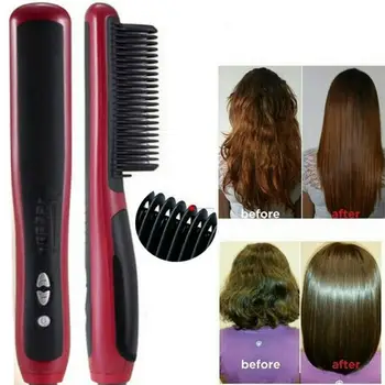 

Kemei 2 IN 1 Hair Straight Styler Fashion Straight Hair Comb LCD Disply 6 Gears