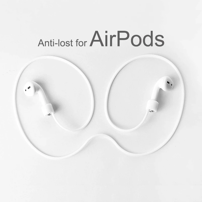 Силиконовый ремешок для наушников AirPods с защитой от потери шнур беспроводных