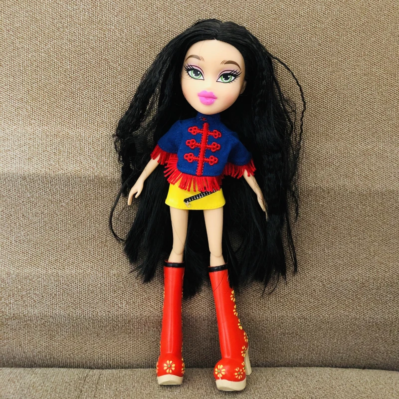 Оригинальные новые 23 см оригинальные модные фигурки BratzDoll спящие вечерние красные волосы YASMIN красивые MGAdoll лучший подарок для ребенка