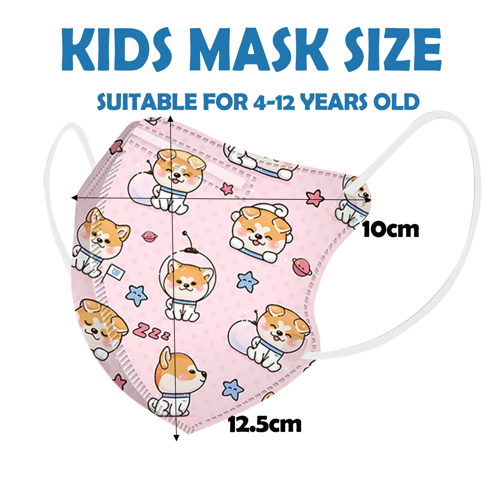 10PCS Children Mascarilla Fpp2 Homologada Face Mask 4-12Years Old Mascarillas Fpp2 Niños Hourse Printed Masque Enfant KN95 5