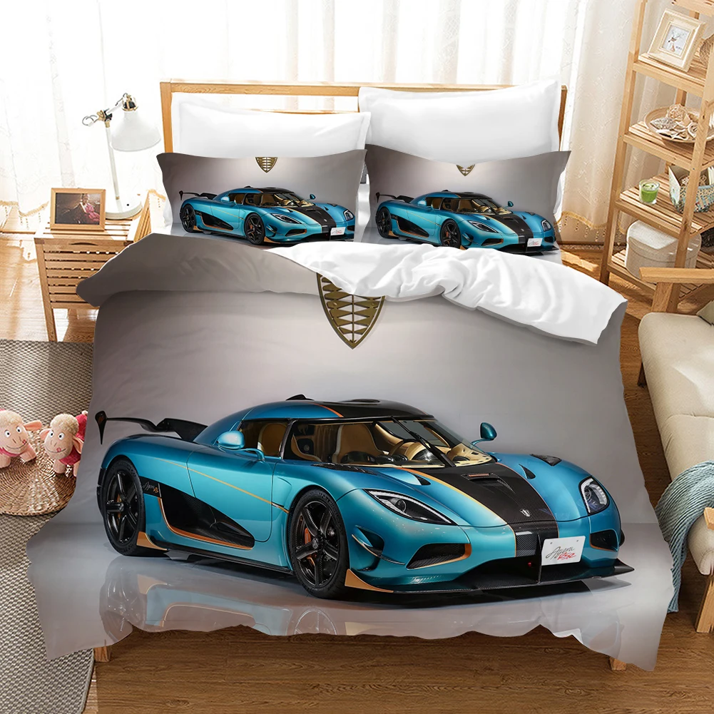 deep fitted sheets Extreme Motorsport Digital Printed Duvet Cover with Pillowcase Bedroom Decorative Bedding Single Double Full Queen King Size king size comforter Bedding Sets