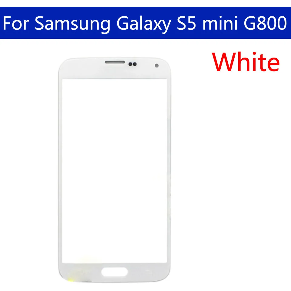 S5mini сенсорный экран для Samsung Galaxy S5 mini G800F G800H G800 передняя внешняя стеклянная сенсорная линза 4,5"