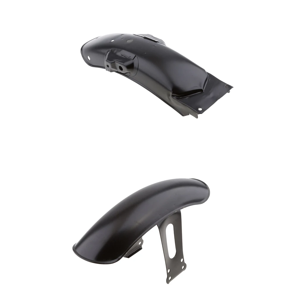 Black Motorcycle Motorbike Front Rear Mudguard / Mud Guard Cover Set for Honda CG125