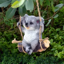 1 шт., украшение сада, двора моделирование коала статуя панды Животные Скульптура Изделия из смолы декоративное украшение предмет интерьера