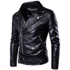 2022 New Motorcycle Pilot Leather Jacket Fashion Brand Men's Designer Punk Wind Oblique Zipper Design Men's Leather Jacket Coat ► Photo 2/6