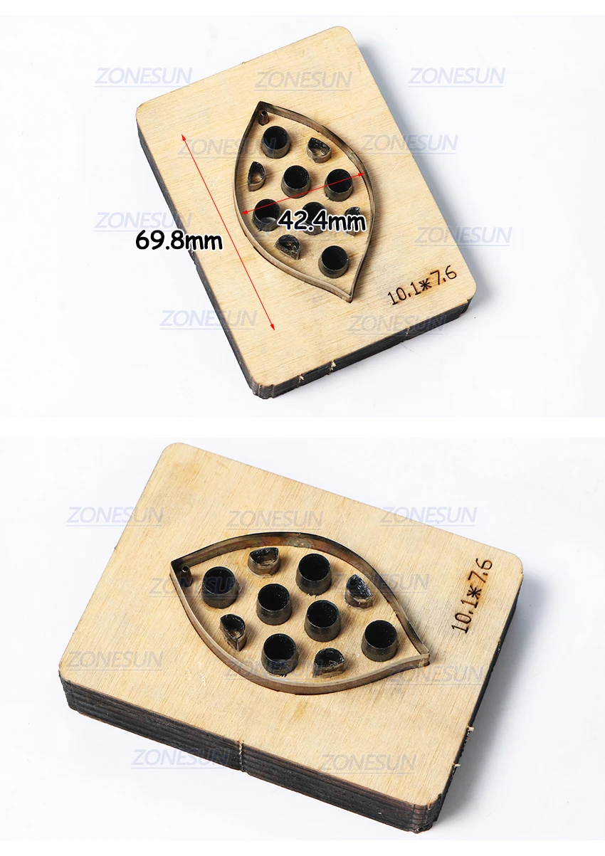 ZONESUN H1 DIY Custom Cutter кожаные серьги для резки высечки кожи серьги для стального правила высечки машины пресс-инструменты