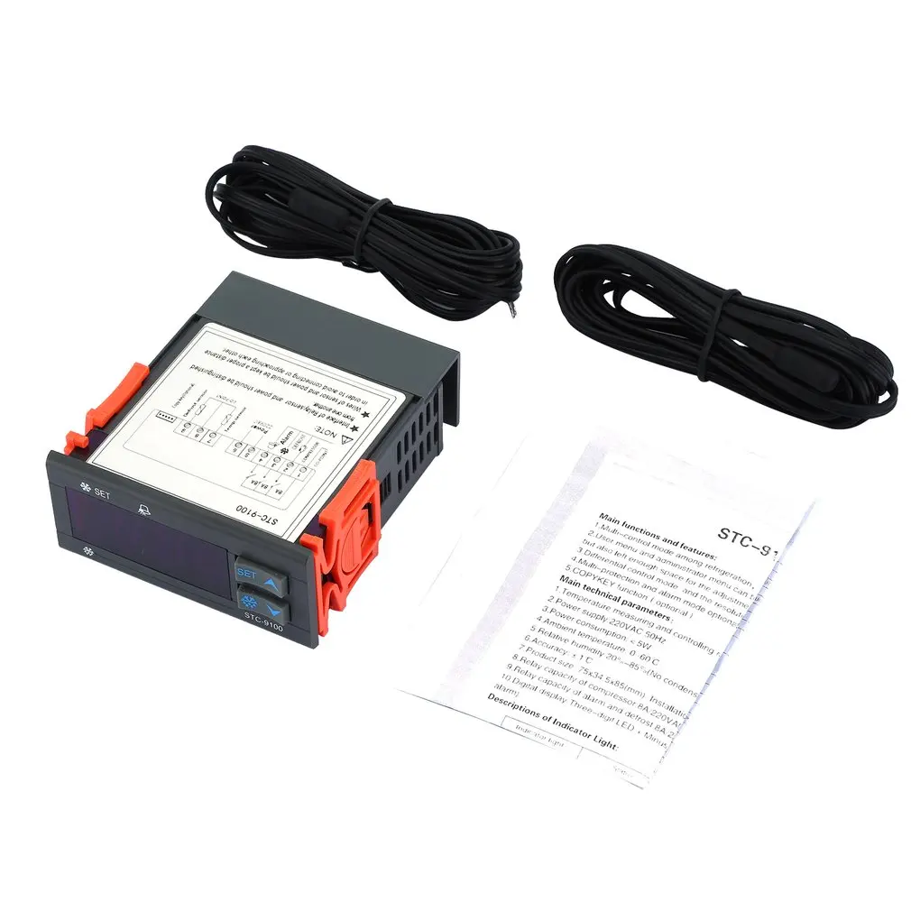 STC-9100 Temperature Control Regulator Cold Storage Freezer Controller Cooling Frost Alarm Dual Sensor 2019 Hot Sale | Инструменты