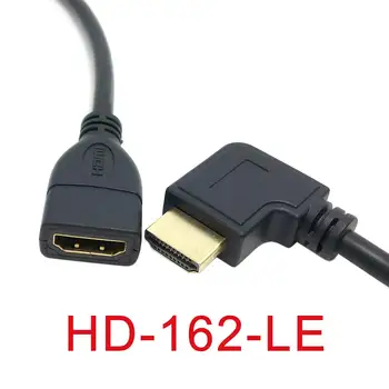 

10pcs/lot CY CableCC Left Angled 90 Degree HDMI 1.4 Ethernet 3D Type A Female to A Male Extension Cable