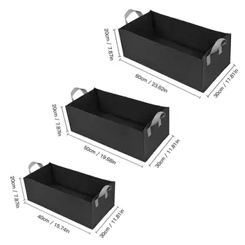 

2020 1pcs Fabric Raised Garden Bed Square Garden Flower Grow Bag Vegetable Planting Bag Planter Pot with Handles for Plants