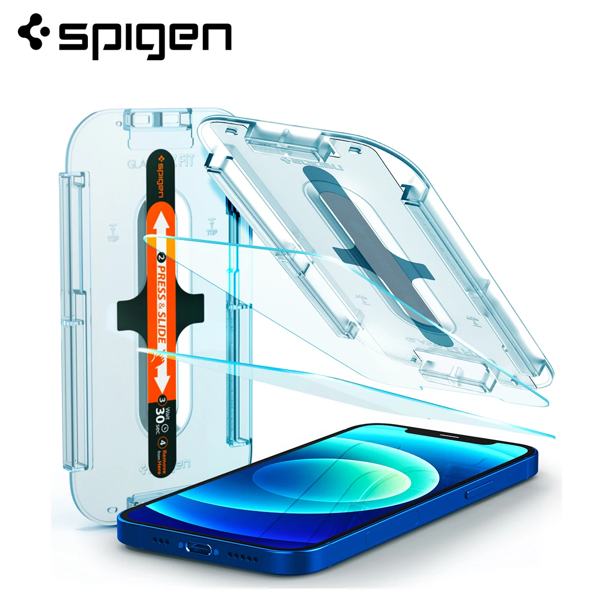 Spigen EZ FIT GLAS.tR SLIM Screen Protector for iPhone 12 Pro Max / 12 Pro / 12 / 12 Mini