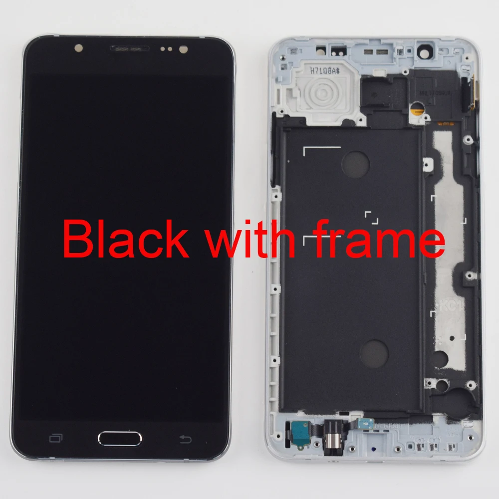 ЖК-экран для samsung Galaxy J7 ЖК-экран J710 J710F J710FN J710M J710Y ЖК-дисплей кодирующий преобразователь сенсорного экрана в сборе рамка