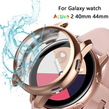 

Galaxy watch case For Samsung galaxy watch active 2 44mm 40mm bumper full coverage soft TPU silicone Screen Protector cover case