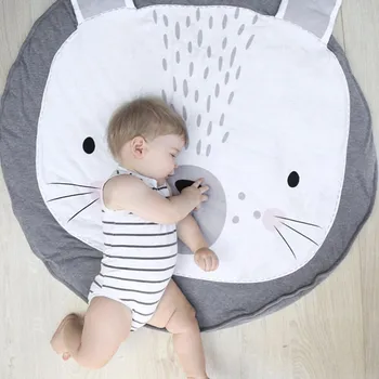 

Baby Room Decoration Newborn Cartoon Bear Activity Gym Infant Photograph Props Baby Crawling Blanket Padded Mat Round Carpet