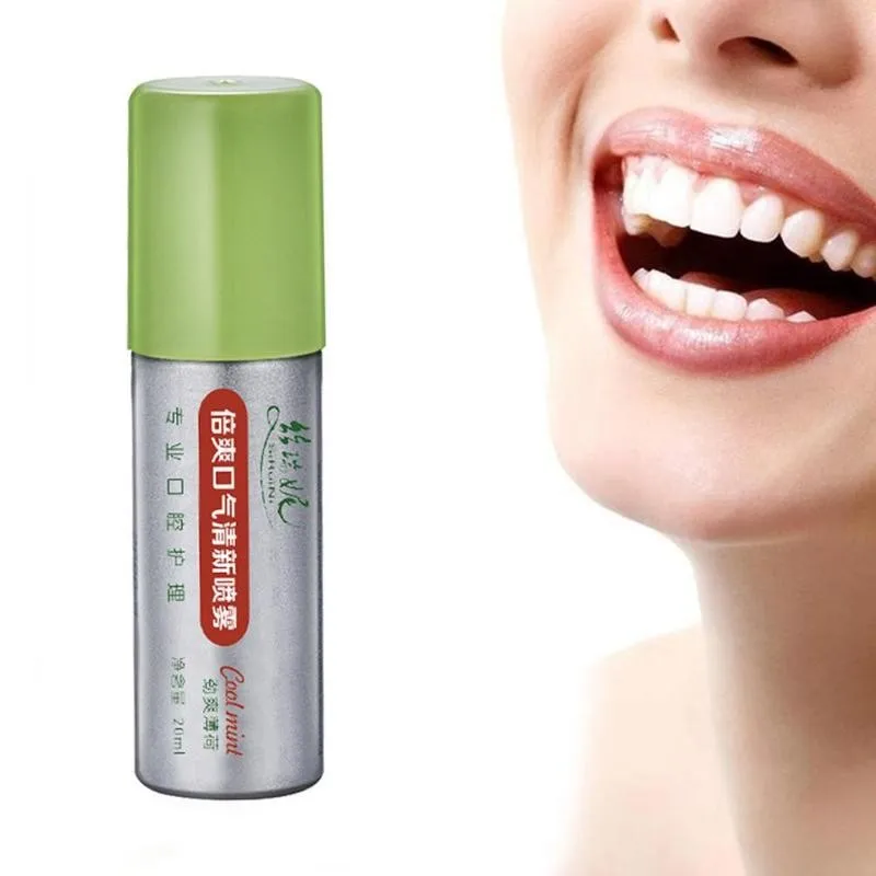 Ambientador de respiración de menta, espray Oral, desodorante, cuidado, menta, mal olor, tratamiento de la alitosis, limpieza de la boca, ambientador de respiración, 20ml