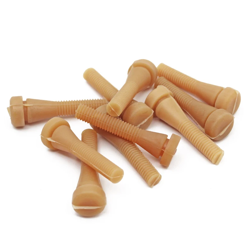 

50 Pcs Length 6 Cm Poultry Chicken Rubber Rod Rubber Plucking Fingers Removal Machine Glue Stick Plucker