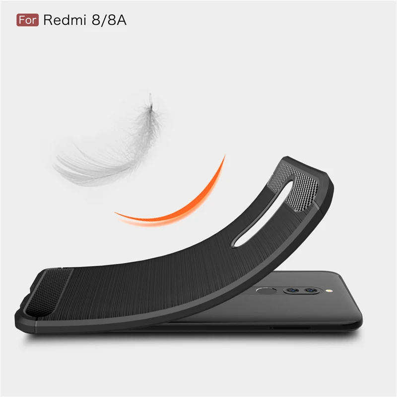 Для Xiaomi Redmi 8A Чехол Мягкий ТПУ Силиконовый противоударный чехол для телефона 6 2
