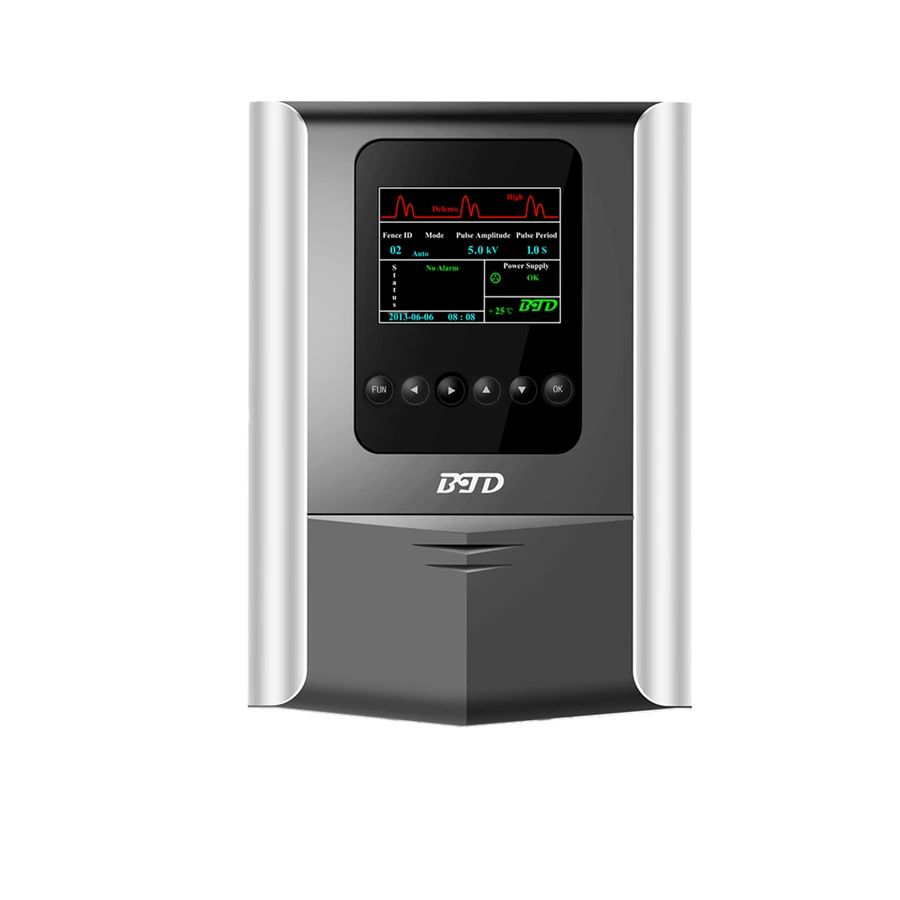Система охранной сигнализации по периметру, система охранной сигнализации 10кВ импульсный Электрический контроллер забора для дома BTD S6 shock and alarm