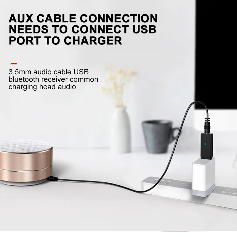 Bluetooth 5,0 приемник мини стерео Bluetooth AUX USB 3,5 мм разъем аудио для ТВ ПК автомобильный комплект беспроводной адаптер Авто Музыка для IPhone